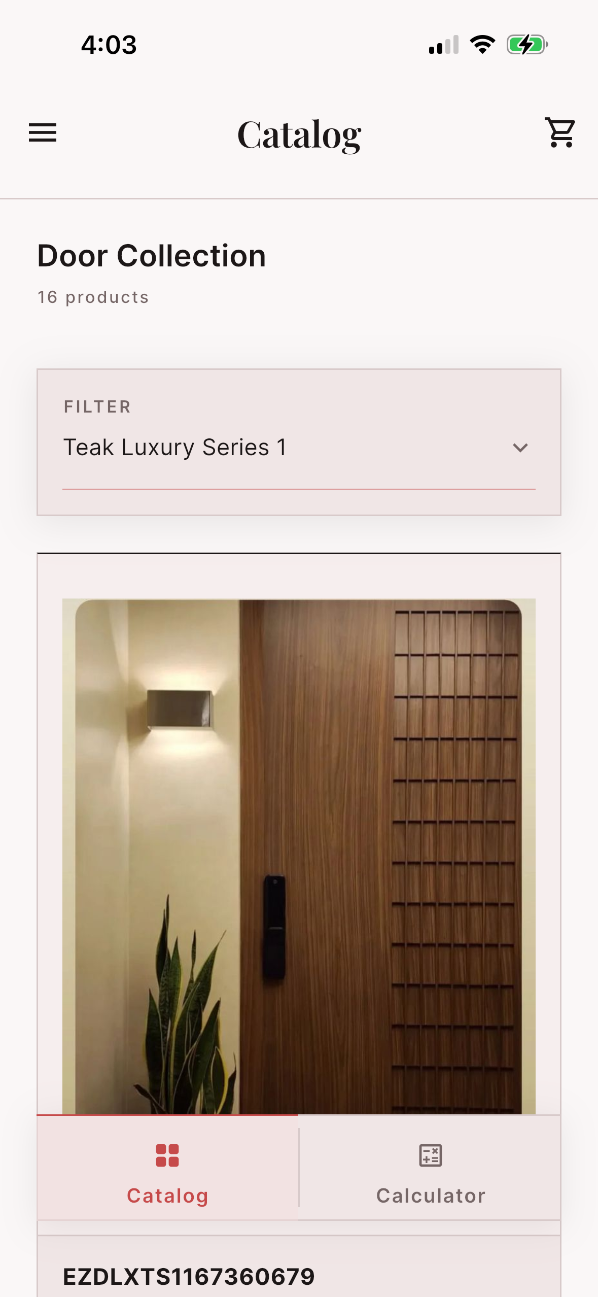 EzzDoors browse wood doors screen