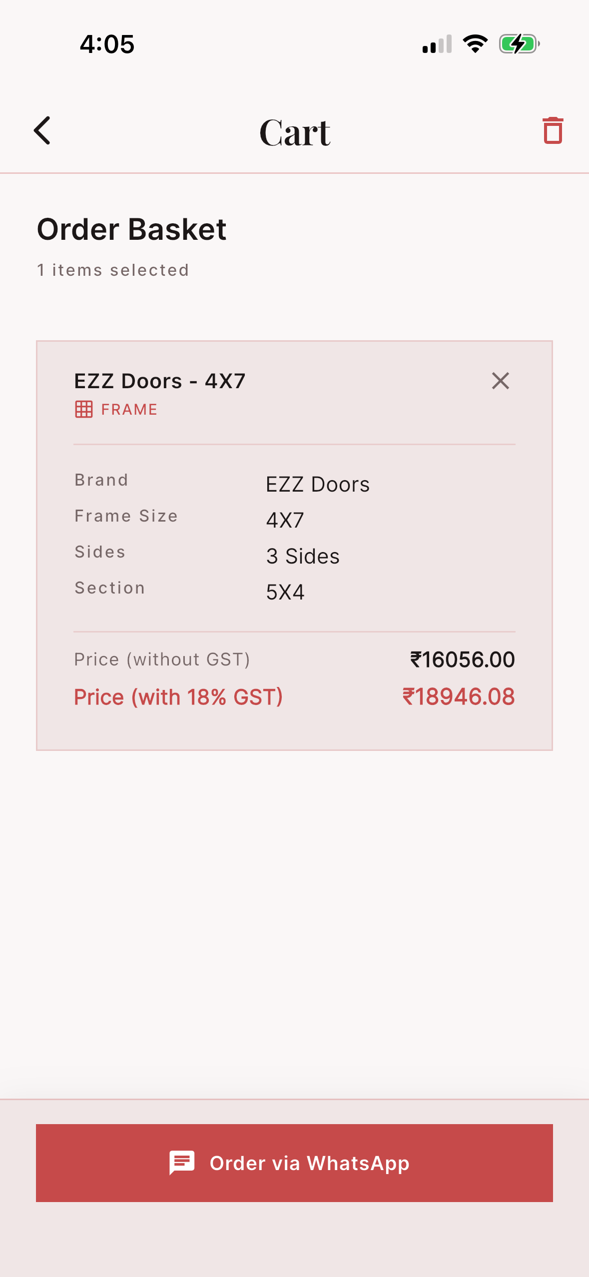 EzzDoors WhatsApp connection screen